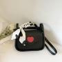 2023 New Ins Versatile One Shoulder Underarm Bag Fashionable Cross Body Small Square Bag Love Magnetic Button Small Square Bag