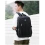 Large Capacity Men's Black Oxford Laptop Backpack Casual and Waterproof with USB for Business Travel Bag Factory Custom LOGO