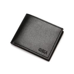 HF024 CUIKCA New Fashion Men's PU Leather Short Wallet For Men Zipper Coins Purse Slim Wallet Business ID Credit Card Holders