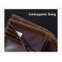 XL285 Men's Genuine Leather Short Wallet Soft Comfortable Purse Gift Packaging Box Card Holders Accept Customized Logo