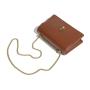 2024 Custom Vegan Leather Crossbody Bag For Women Luxury With Fashion Button Chain