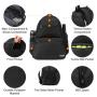Sucipi Professional Tennis Backpack for Men and Women Racket Bags Holds 2 Rackets with Ventilated Shoe Compartment Tennis Bag