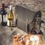 Picnic Cooler Set Insulated Food Delivery Bags Eco Friendly Lunch Bag Waxed Canvas Lunch Tote Bag With Wine Dispenser