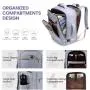 LOVEVOOK 40L Large capacity Travel Backpack Carry On Business laptop Backpack Waterproof Hiking Outdoor Backpack for men women