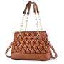 Custom Logo Pu Leather Messenger Bag Large Square Classic Female Handbag