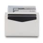 Vegan leather PU saffiano leather front pocket card wallet rfid blocking card holders