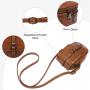 LOVEVOOK 2022 PU leather Small Retro Shoulder Phone Holder Bag with Credit Card Slots for Women Crossbody Bag Cell Phone Purse