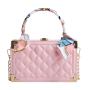 2022 Ladies Designer Bags Fashion Lattice Gold-tone Hardware Scarf Evening Purse Trendy  Single Chain Cross Body Shoulder Bag