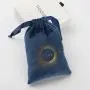 Custom Logo Navy Drawstring Necklace Jewellery Pouch Jewelry Watch Packaging Drawstring Velvet Bag