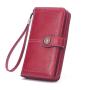 CCF77 Women Clutch Wallet Vintage Clutch Wallet Holder Card Bag for Girls Long Pu Leather Designer Slim Wallets Leather Woman