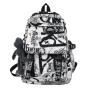 ZR916 New Backpack Fashion High Capacity Unisex Computer Laptop Bag Nylon High School Students Letter Backpack Sport Schoolbag