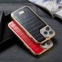 Custom leather mobile phone accessories flip phone case cover leather crocodile pattern phone case