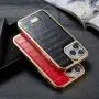 Custom leather mobile phone accessories flip phone case cover leather crocodile pattern phone case
