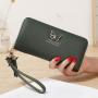 ZR355 Wallet New Korean Butterfly Hollow Hardware Women's Handbag Large Capacity Large Screen Phone Zipper Long Bag