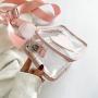 Custom waist pack transparent window PVC handbag portable decorative zipper one shoulder niche design plus logo