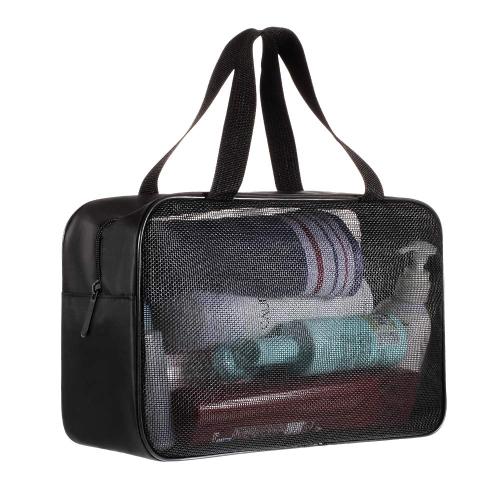 Gelory Factory Wholesale Shower Supplies Storage Bag Portable Mesh Tote Bag Storage Cosmetic Bag