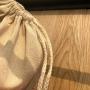 Custom Logo Printed Cotton Linen Jute Bag With String