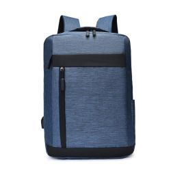 GW014 Simple Business Laptop Backpack Style Travel Waterproof Computer Bag Oxford Leisure Laptop Bag With USB For Unisex