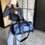 Lightweight fitness sports gym bag shoulder bag women men unisex travel duffel tote bag