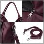 2pcs Retro Fashion Classic PU Shoulder Bag luxury leather strap Hobo Bags Ladies Large Purses and Handbags Set Tote Bag Women