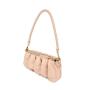 2021 vintage light pink handbags for women luxury shoulder bag with pleats female travel handbags