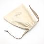 Natural Cotton Drawstring Dust Bag With Waterproof Cloth Swimsuit Underwear Clothes Shoe Packaging Cotton Dust Pouch