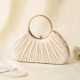 New Hundred Pleated Evening Bag Women's Handheld Celebrity Bag