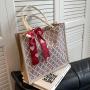 Carrying Large Capacity Canvas Tote Bag Women'S New Student Class Shoulder Bag Fashion  Mommy Bag