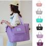 Custom Logo Lingge Foldable Sports Travel Bag Expandable Large Capacity Dry Wet Separation Swimming Fitness Bag Waterproof