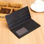 High quality fast delivery wholesale men business wallets slim brown black mens long purses