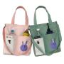 Custom Logo Wholesale Korean Style Women's Canvas Messenger Bag Simple Large Capacity Portable Shopping Bag Student Shoulder Bag