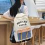KBW486 The Collision Color Oxford Cloth Backpack 2023 New Fashion College Students Shoulder Bag Travel Schoolbag