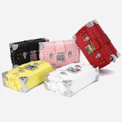2024 Custom Mini Suitcase Shape Crossbody Shoulder Bag For Women Fashion Purse