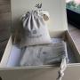 Custom Logo Printed Cotton Drawstring Pouch Soft Cotton Gift Pouch