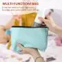 Canvas Makeup Bag Travel Cosmetic Bags Plain Makeup Pouch Multi-purpose Blank Travel Toiletry Bag With Zipper
