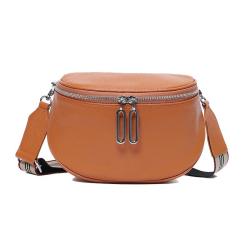 2024 Custom Genuine Leather Shoulder Fanny Pack For Women Crossbody Waist Bags