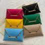 New women's clutch bag fashion wallet handbag pu envelope bag factory price