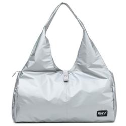 Custom Logo Waterproof Foldable Sports Gym Yoga Bag Travel Duffel Bag with Dry Wet Shoes Compartment for Women