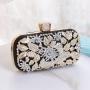 Exquisite rhinestone flower clutch bags bridal bag party crossbody handbag formal occasion evening bags for woman