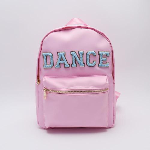 Keymay Hot Sale RTS Back to School Gift Personalized Chenille Varsity Letter Girl Book Bags Children Backpack School Bags