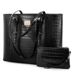 Lovevook 2022 15.6inch 2pcs Large Laptop Purse for Women Cute Computer Handbags Ladies Laptop Tote Bags