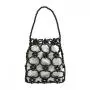 Wholesale New Summer Handbag Casual Beaded Handbag Hollow Imitation Pearl High Quality Hand Woven Bag