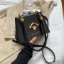 Versatile Women's Luxury Bag 2021 New Fashion Messenger Single Shoulder Square Stone Zipper Bag Tote Handbag Women With Lock