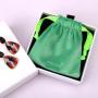 Custom Logo Printed Mini Velvet Pouch Bag Jewelry Cosmetic Nail Polish Packaging Velvet Drawstring Bag