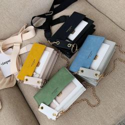 2022 New Arrival Fashion Bags brand Golden Chain pu leather shoulder bags high quality bags handbags for women luxury