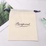 Custom Logo Printing Cotton Linen Dust Shoe Bag Hot Sale Drawstring Clothes Handbag Packaging Cotton Muslin Dust Bag