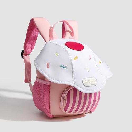 ZWY203 Wholesale Cartoon Mushroom Children Backpack Canvas Lightweight Compact Kids Shoulder Bag New Fashion Baby Travel Bag