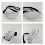 KBW385 New Square Bag Fashion PU Single Shoulder Crossbody Chest Bag Fitness Outdoor Sports Mobile Phone Waist Bag