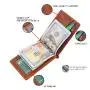 Popular Design RFID Blocking Slim Bifold Genuine Leather Minimalist Front Pocket Wallets High Quality Leather Money Clip