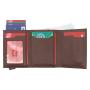 New Design Credit Card Leather Wallet Card Holder Minimalist Men Wallets Leather Metal Card Holder
